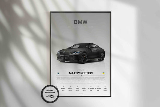 BMW M4 Competition (2024) - STUDIO MONTAGE 3/4 SIDE