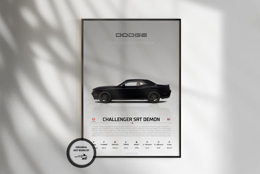 Dodge Challenger SRT Demon (2018) - STUDIO MONTAGE SIDE