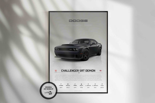 Dodge Challenger SRT Demon (2018) - STUDIO MONTAGE 3/4 SIDE