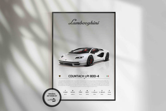 Lamborghini Countach LPI 800-4 (2022) - STUDIO MONTAGE 3/4 SIDE