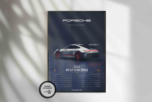 Porsche 911 GT 3 RS (922) (2023) - 3D RENDER STUDIO REAR