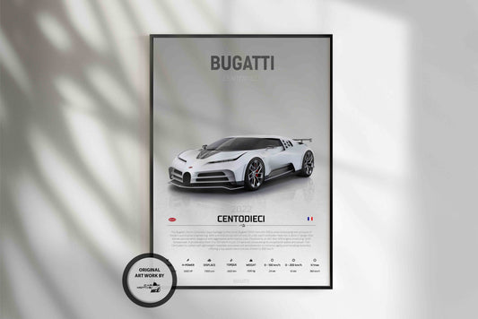 Bugatti Centodieci (2022) - STUDIO MONTAGE 3/4 SIDE