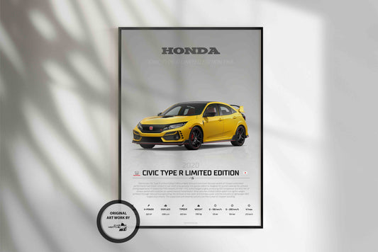 Honda Civic Type R Limited Edition (2020) - STUDIO MONTAGE 3/4 SIDE