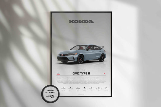Honda Civic Type R (2023) - STUDIO MONTAGE 3/4 SIDE