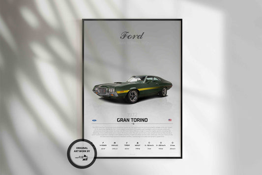 Ford Gran Torino (1972) - STUDIO MONTAGE 3/4 SIDE