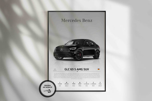 Mercedes Benz GLC 63 S AMG SUV (2020) - STUDIO MONTAGE 3/4 SIDE
