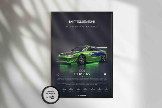 Mitsubishi Eclipse GS (1995) - 3D RENDER STUDIO 3/4 SIDE