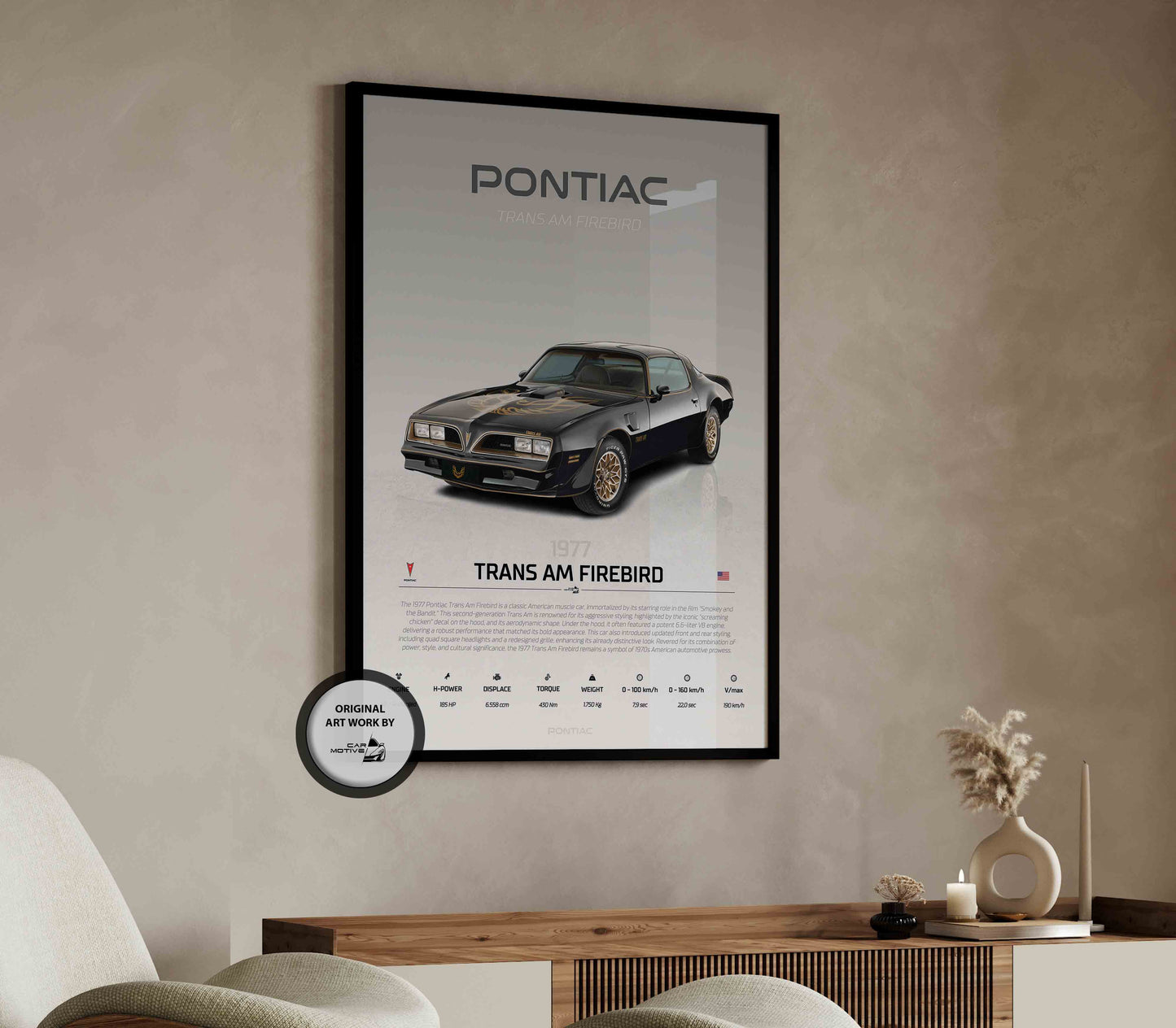 Pontiac Trans Am Firebird (1977) - STUDIO MONTAGE 3/4 SIDE
