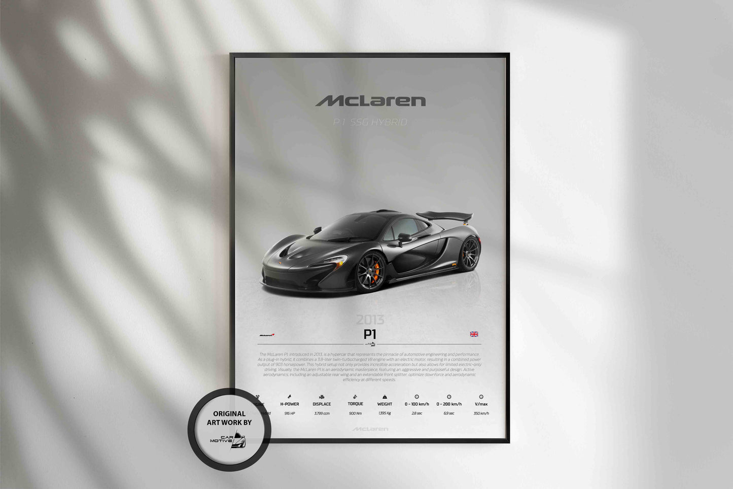 McLaren P1 (2013) - STUDIO MONTAGE 3/4 SIDE