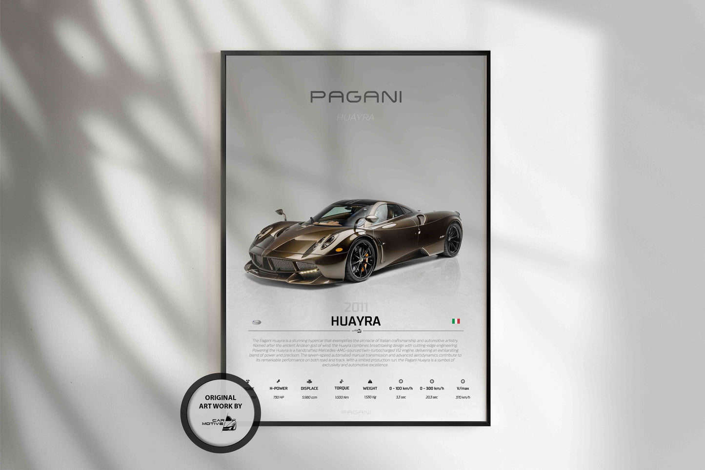 Pagani Huayra (2011) - STUDIO MONTAGE 3/4 SIDE