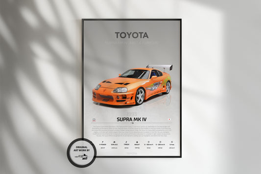 Toyota Supra MK 4 (1993) - STUDIO MONTAGE 3/4 SIDE