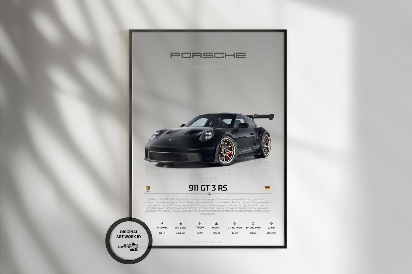 Porsche 911 GT3 RS (2023) - STUDIO MONTAGE 3/4 SIDE