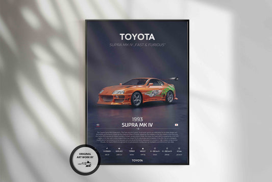 Toyota Supra MK 4 (1993) - 3D RENDER STUDIO 3/4 SIDE