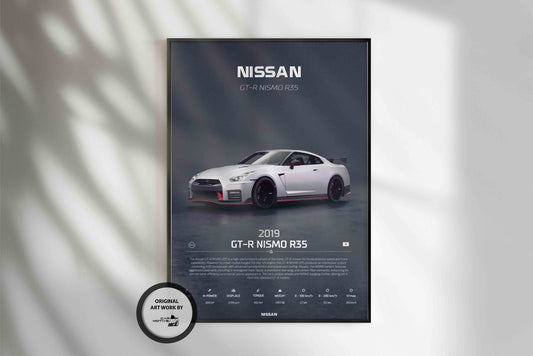 Nissan GT-R Nismo R35 (2019) - 3D RENDER STUDIO 3/4 SIDE
