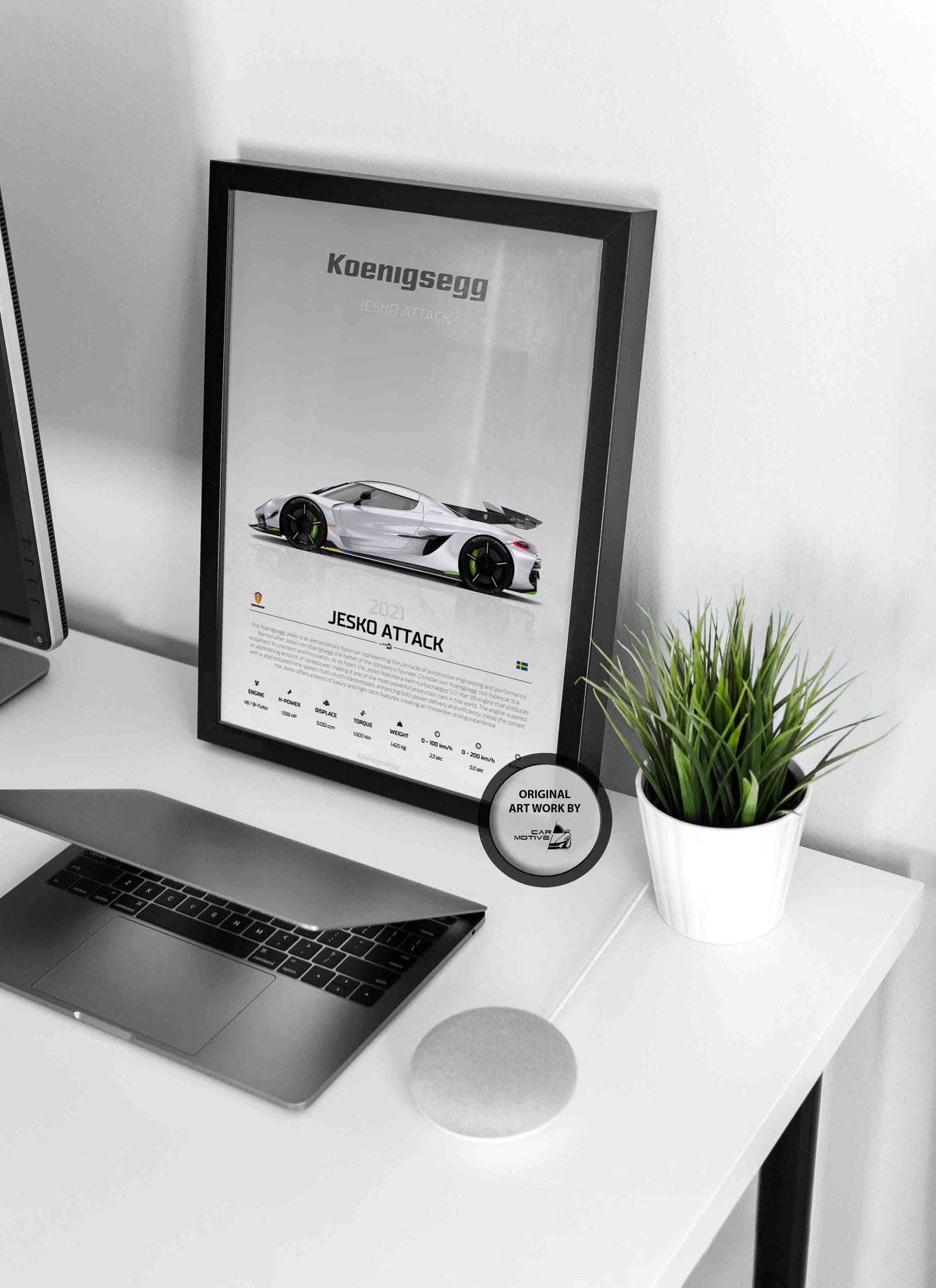 Koenigsegg Jesko Attack (2021) - STUDIO MONTAGE SIDE