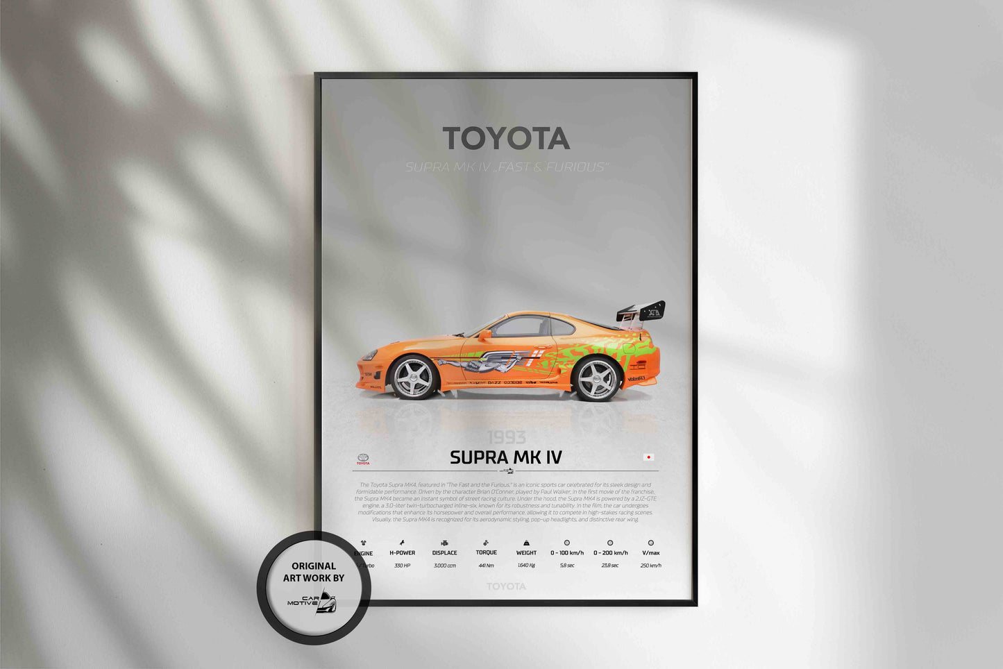 Toyota Supra MK 4 (1993) - STUDIO MONTAGE SIDE