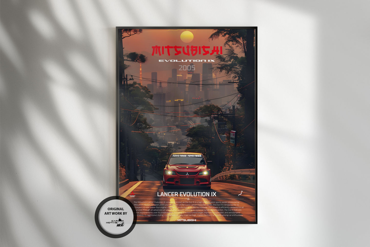 Mitsubishi Lancer EVO IX Poster (2005) - Art Work