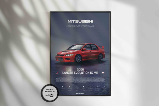 Mitsubishi Lancer Evolution IX MR (2006) - 3D RENDER STUDIO 3/4 SIDE