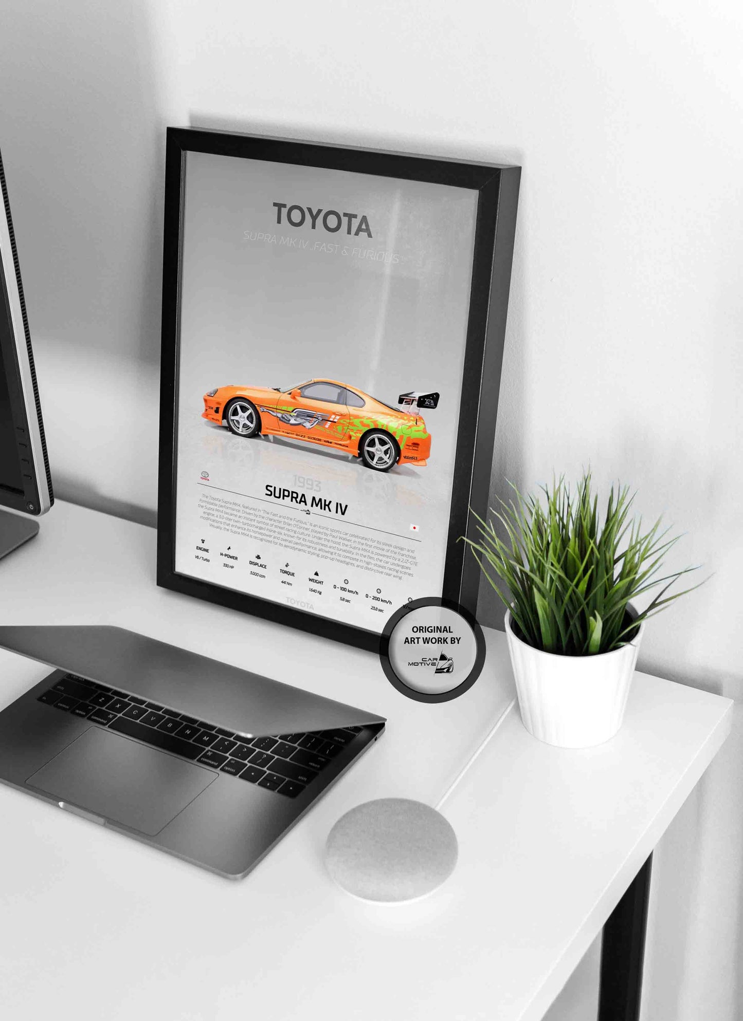 Toyota Supra MK 4 (1993) - STUDIO MONTAGE SIDE