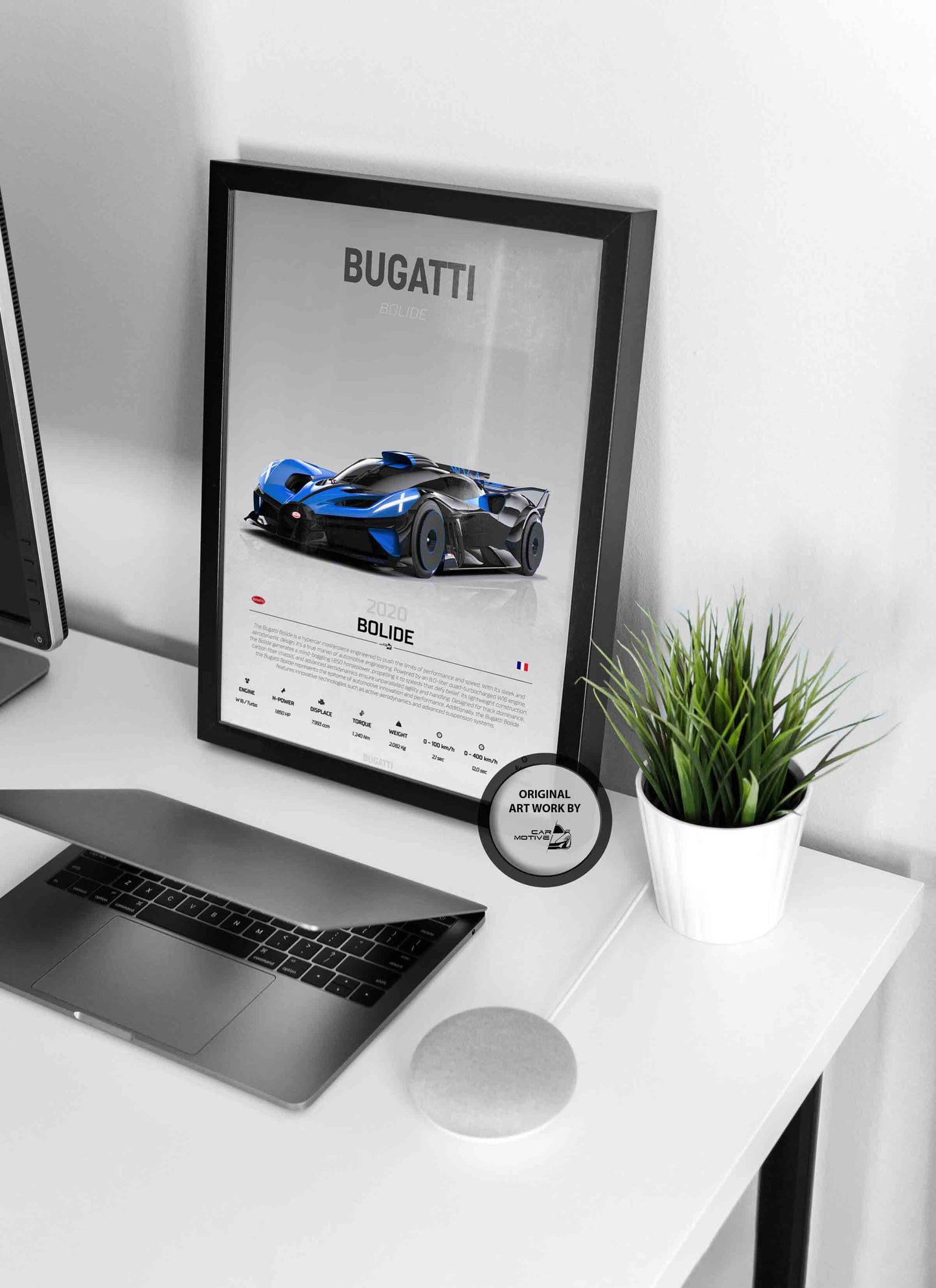 Bugatti Bolide (2020) - STUDIO MONTAGE 3/4 SIDE
