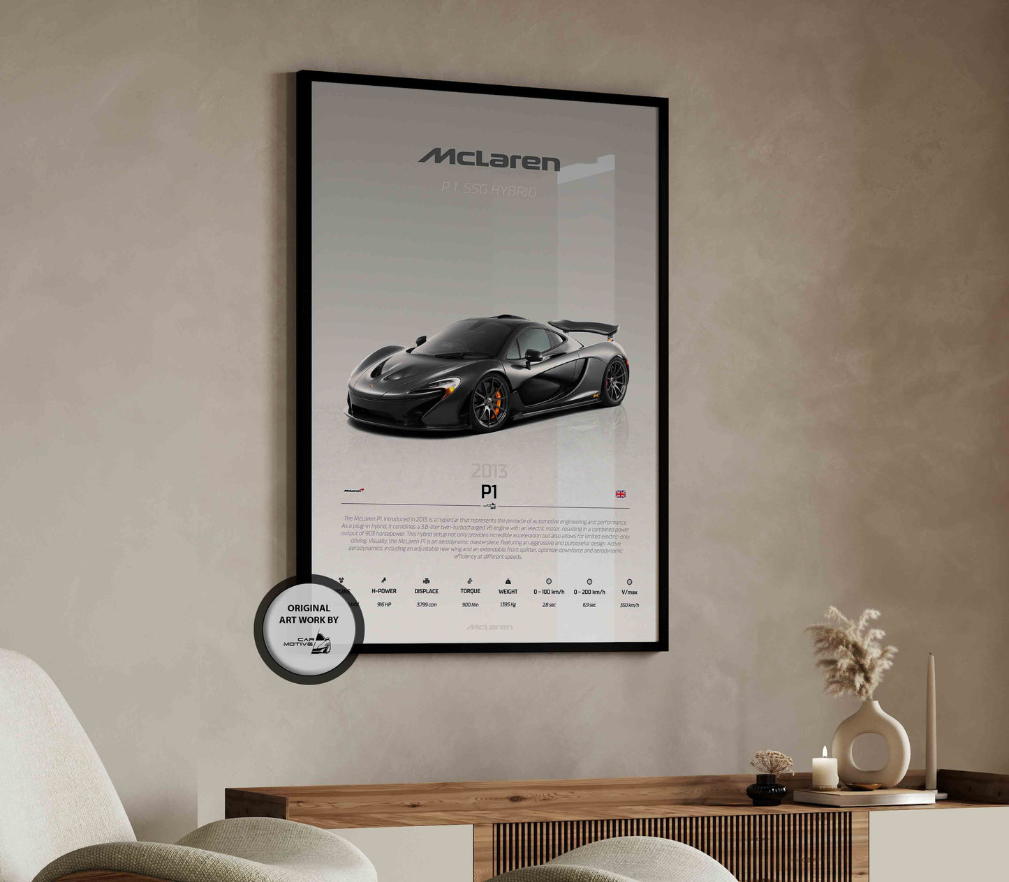 McLaren P1 (2013) - STUDIO MONTAGE 3/4 SIDE