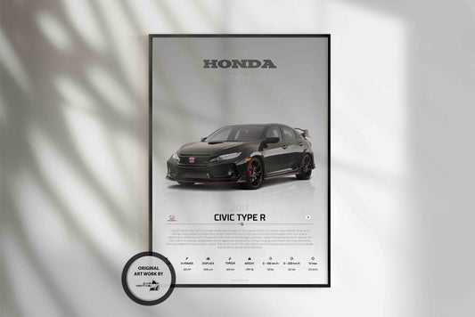 Honda Civic Type R (2017) - STUDIO MONTAGE 3/4 SIDE