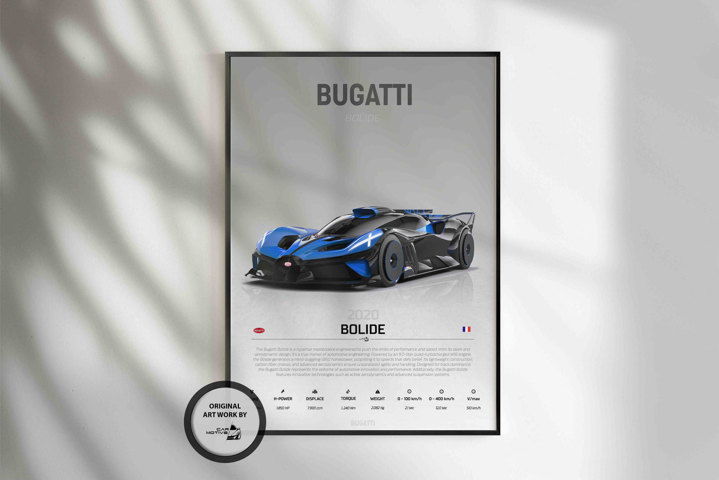 Bugatti Bolide (2020) - STUDIO MONTAGE 3/4 SIDE