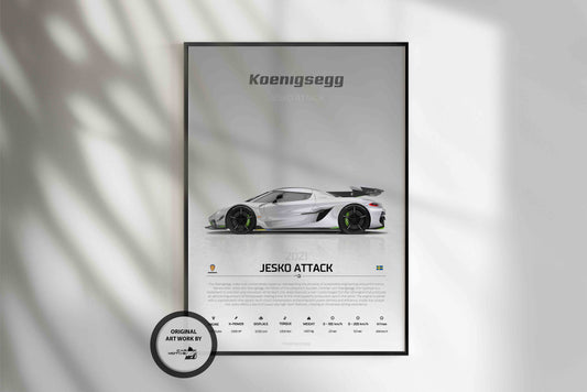 Koenigsegg Jesko Attack (2021) - STUDIO MONTAGE SIDE
