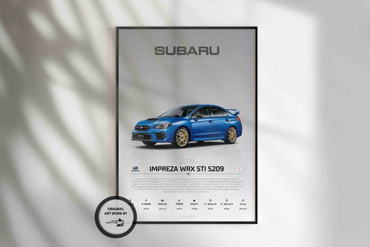 Subaru Impreza WRX STI (2019) - STUDIO MONTAGE 3/4 SIDE