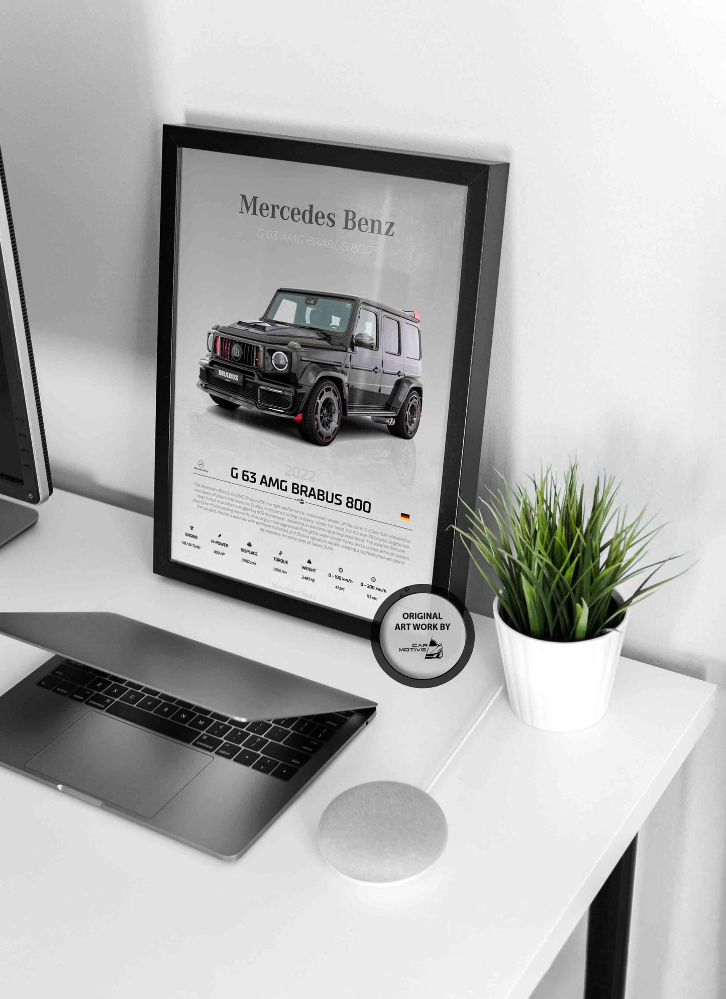 Mercedes Benz G63 AMG Brabus 800 (2022) - STUDIO MONTAGE 3/4 SIDE