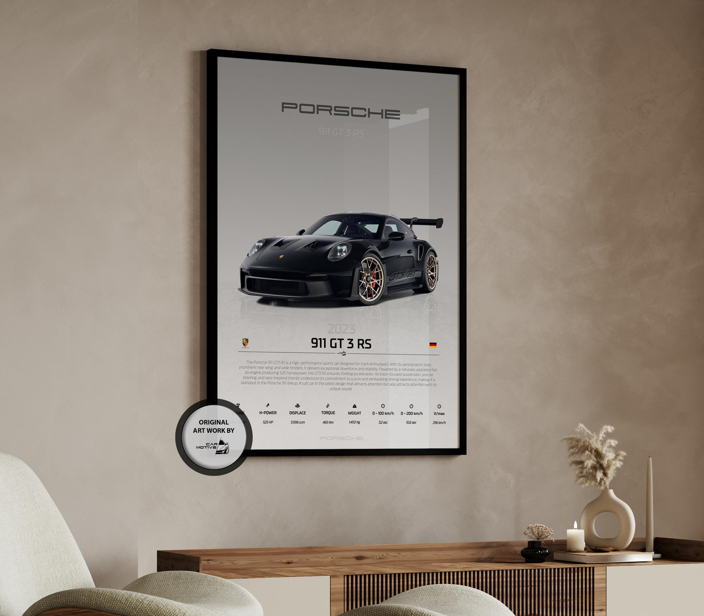 Porsche 911 GT3 RS (2023) - STUDIO MONTAGE 3/4 SIDE