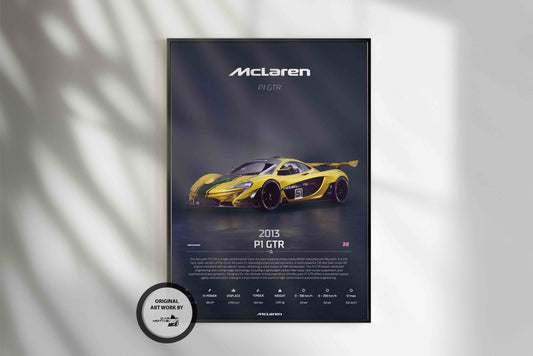 McLaren P1 GTR (2013) - 3D RENDER STUDIO 3/4 SIDE