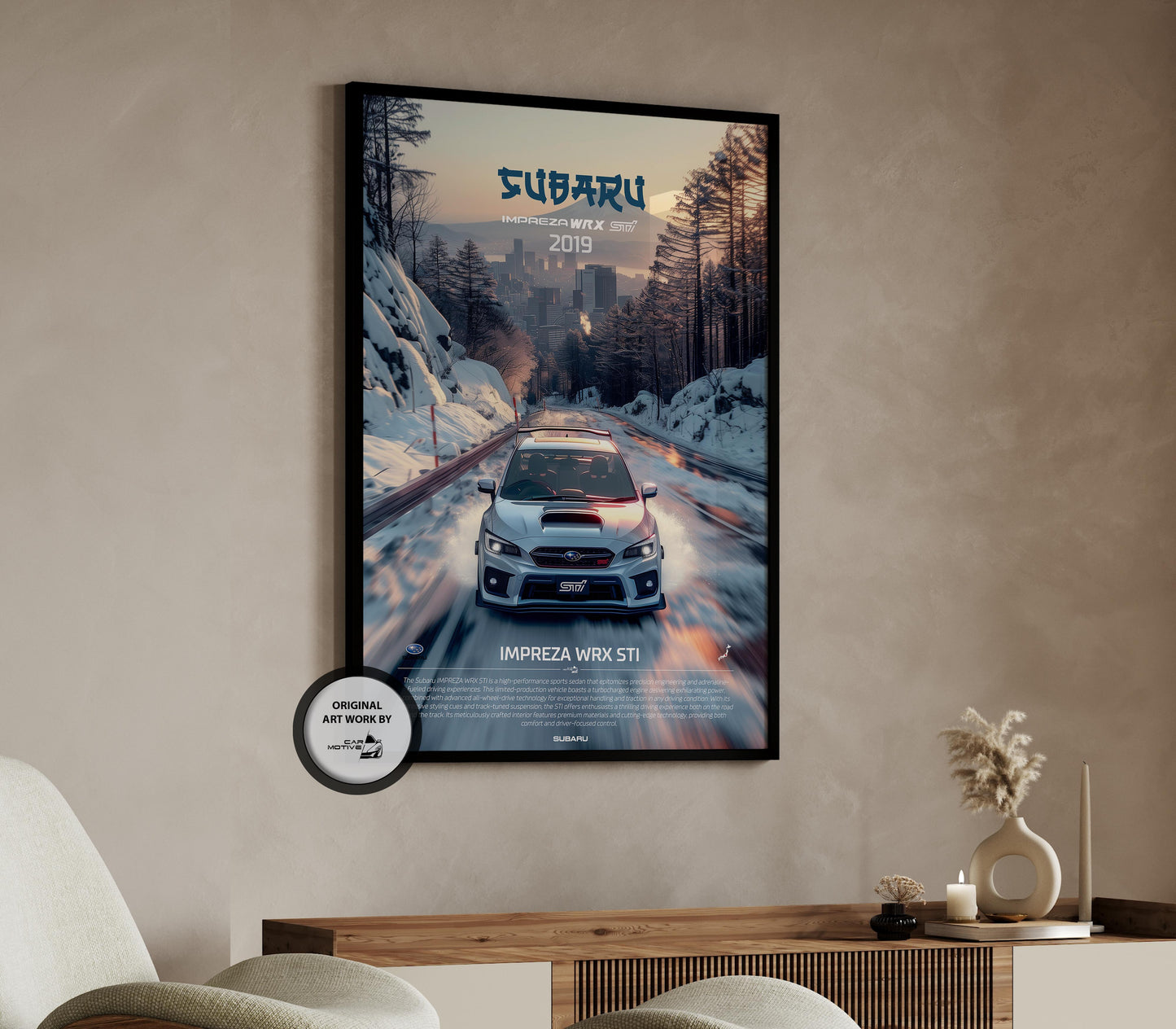 Subaru Impreza WRX STI Poster (2019) - Art Work