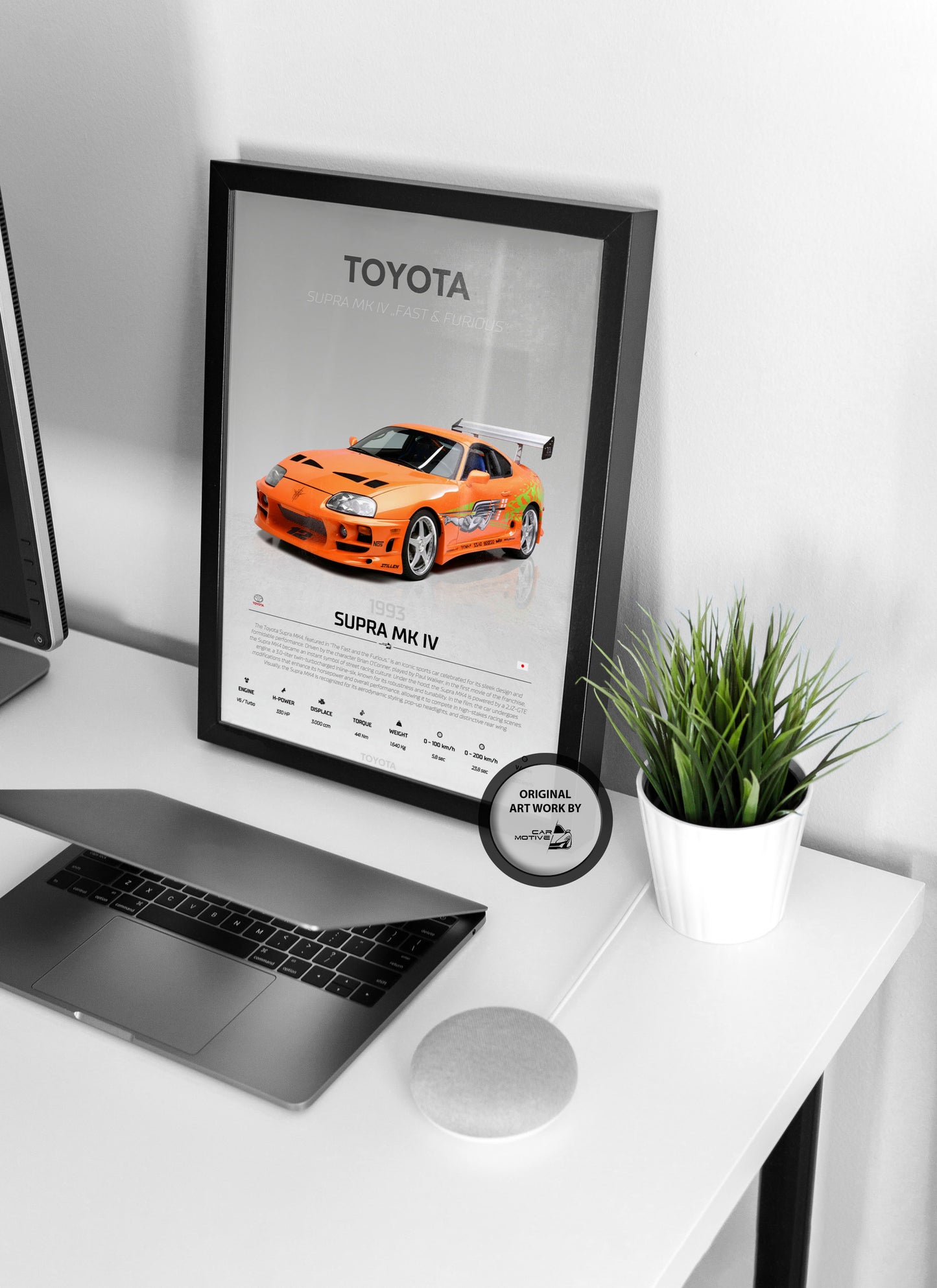 Toyota Supra MK 4 (1993) - STUDIO MONTAGE 3/4 SIDE