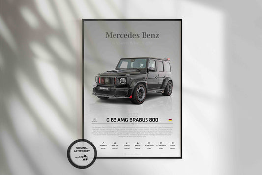 Mercedes Benz G63 AMG Brabus 800 (2022) - STUDIO MONTAGE 3/4 SIDE