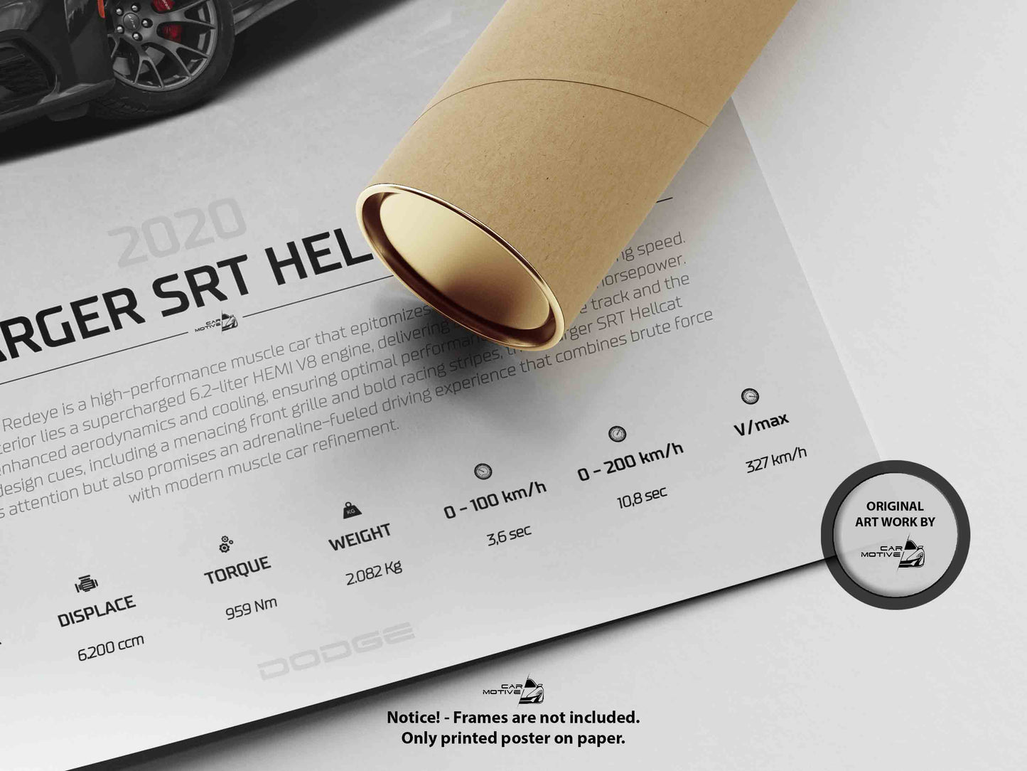 Dodge Charger SRT Hellcat (2020) - STUDIO MONTAGE 3/4 SIDE