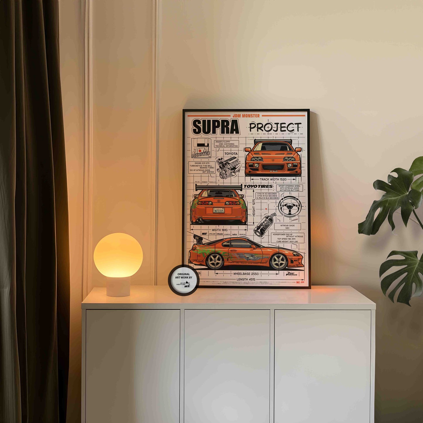Toyota Supra MK 4 (1993) - VECTOR ART