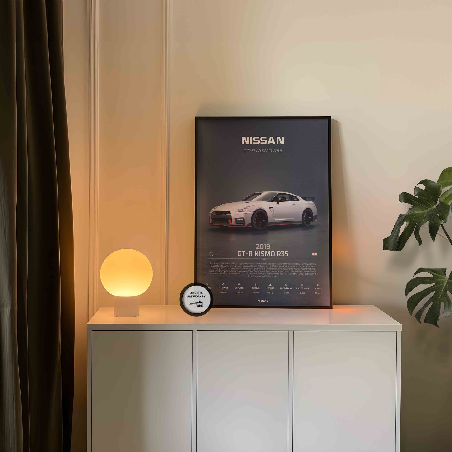 Nissan GT-R Nismo R35 (2019) - 3D RENDER STUDIO 3/4 SIDE