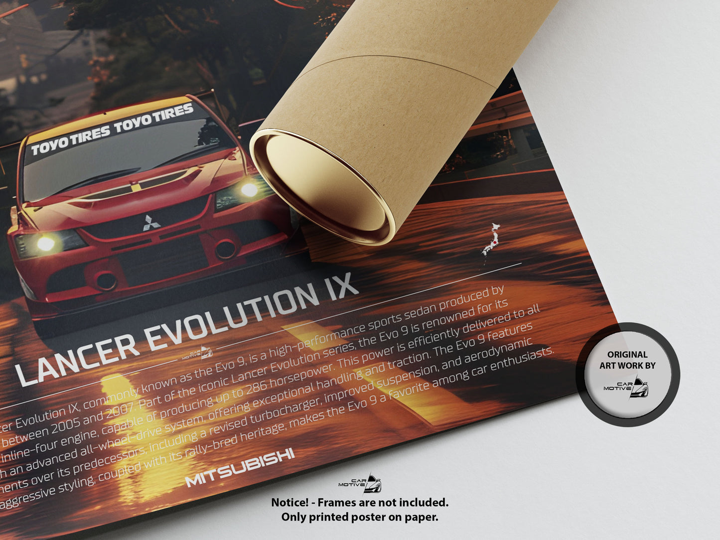 Mitsubishi Lancer EVO IX Poster (2005) - Art Work