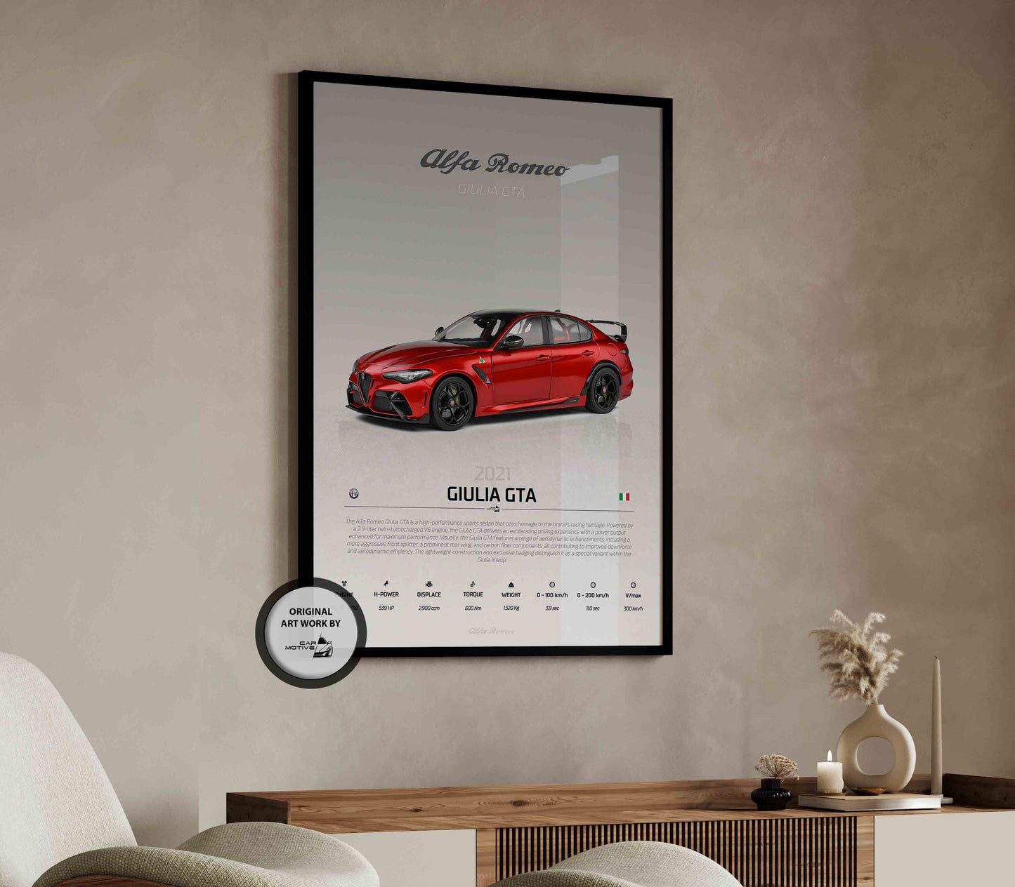 Alfa Romeo Giulia GTA (2021) - STUDIO MONTAGE 3/4 SIDE