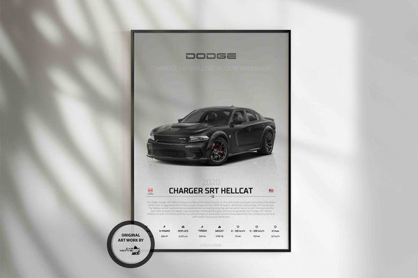 Dodge Charger SRT Hellcat (2020) - STUDIO MONTAGE 3/4 SIDE