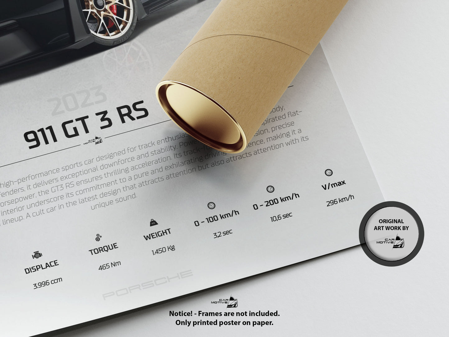Porsche 911 GT3 RS (2023) - STUDIO MONTAGE 3/4 SIDE