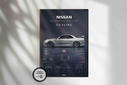 Nissan Skyline GT-R R34 Z-Tune (2003) - 3D RENDER STUDIO SIDE