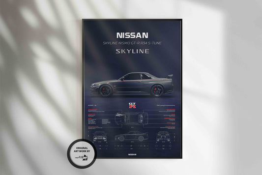 Nissan Skyline GT-R R34 S-Tune (2003) - 3D RENDER STUDIO SIDE