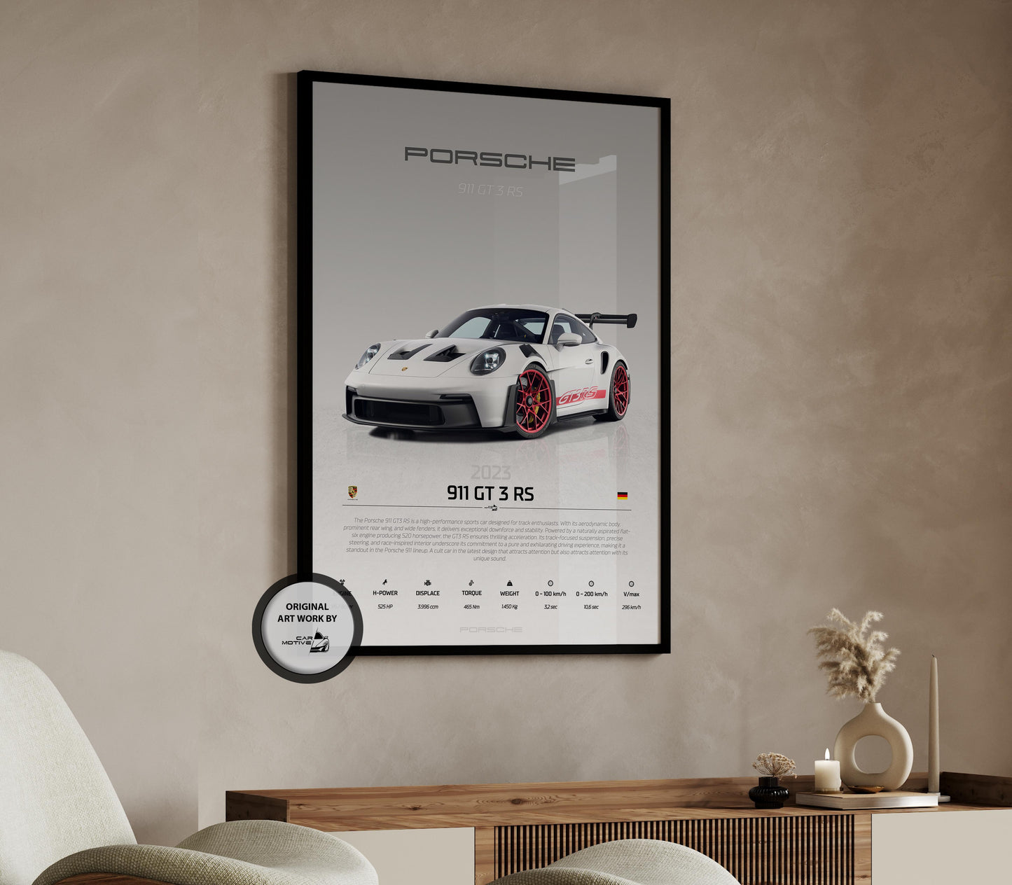 Porsche 911 GT3 RS (2023) - STUDIO MONTAGE 3/4 SIDE