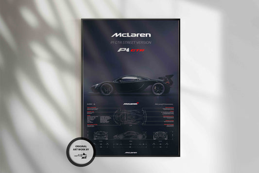 McLaren P1 GTR Street Version (2013) - 3D RENDER STUDIO SIDE