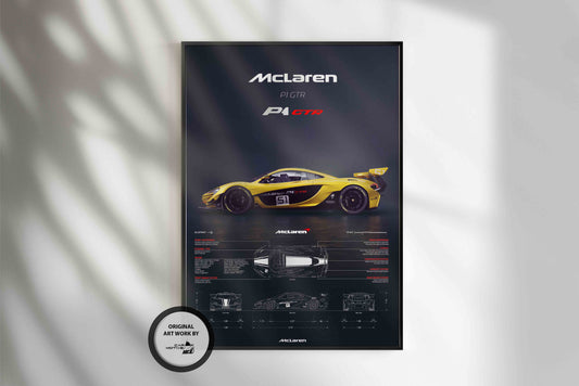McLaren P1 GTR (2013) - 3D RENDER STUDIO SIDE