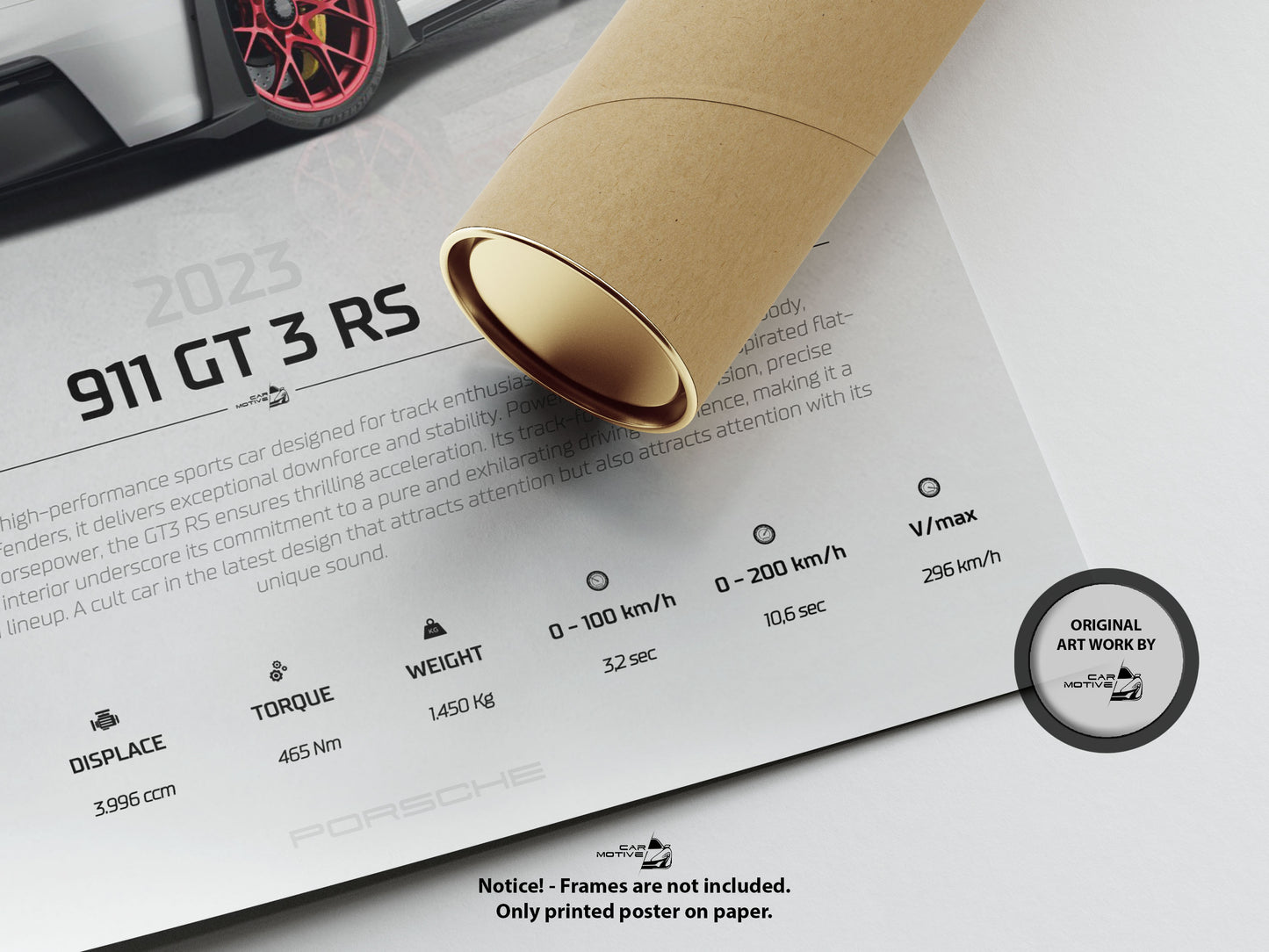 Porsche 911 GT3 RS (2023) - STUDIO MONTAGE 3/4 SIDE