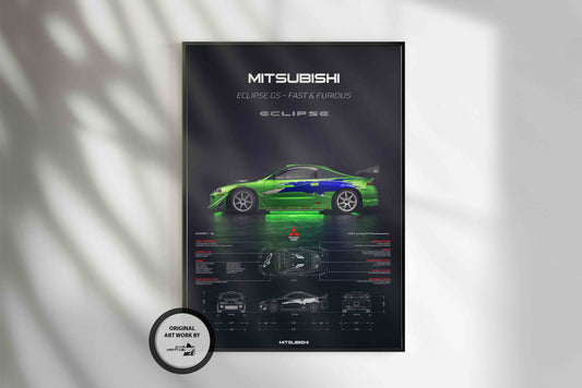 Mitsubishi Eclipse GS (1995) - 3D RENDER STUDIO SIDE