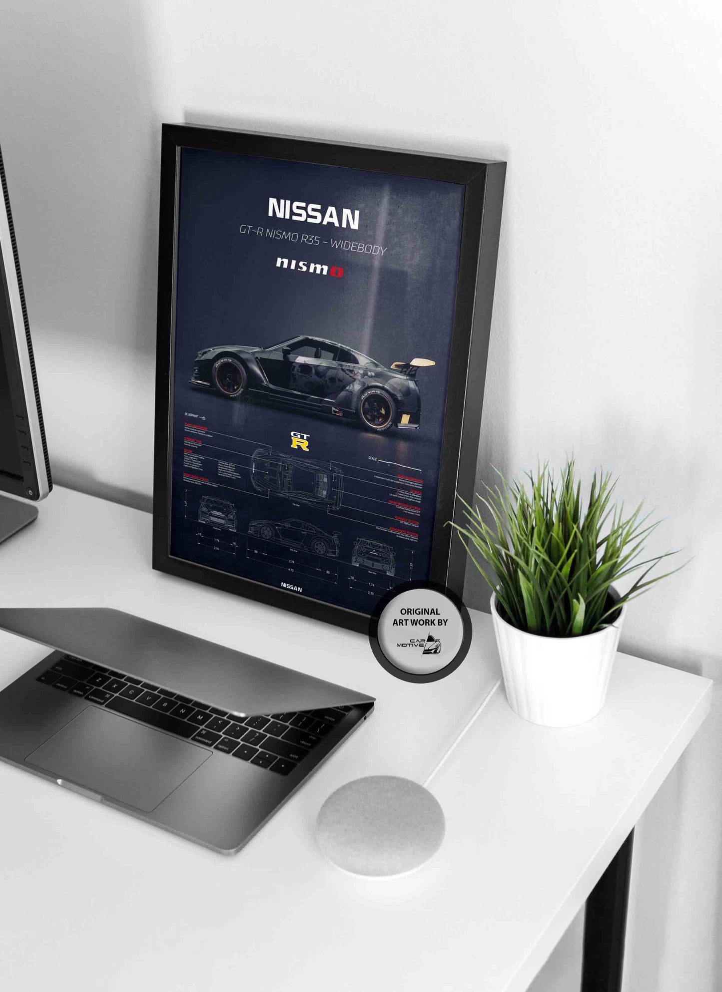 Nissan GT-R Nismo R35 Widebody (2019)  - 3D RENDER STUDIO SIDE